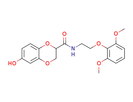 N-[2-(2,6-Dimethoxyphenoxy)ethyl]-6-hydroxy-2,3-dihydro-1,4-benzodioxin-2-carboxamide