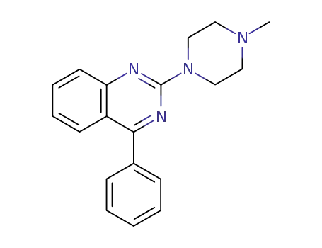 Molecular Structure of 14005-52-8 (Quinazoline, 2-(4-methyl-1-piperazinyl)-4-phenyl-)