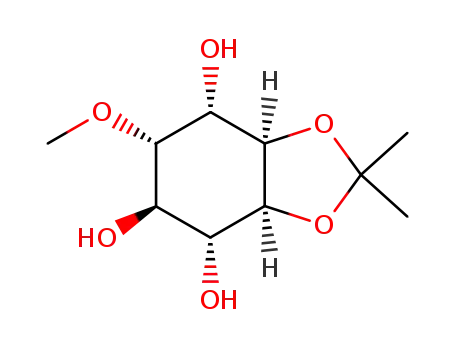 Molecular Structure of 17230-37-4 (1L-5,6-O-Isopropyliden-2-O-methyl-chiro-inosit)