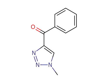 Molecular Structure of 118526-76-4 (Methanone, (1-methyl-1H-1,2,3-triazol-4-yl)phenyl-)