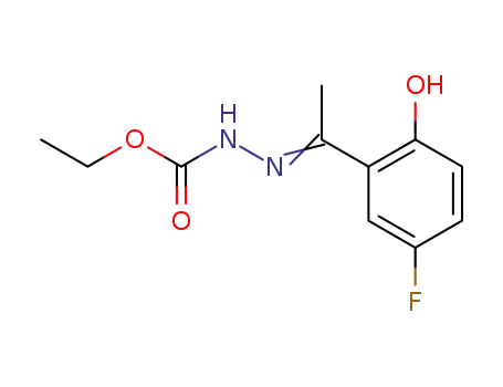 N'-[1-(5-Fluoro-2-hydroxy-phenyl)-eth-(E)-ylidene]-hydrazinecarboxylic acid ethyl ester