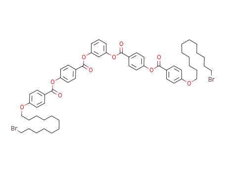 Molecular Structure of 1043885-45-5 (1,3-phenylene bis(4-(4-(12-bromododecyloxy)benzoyloxy)benzoate))