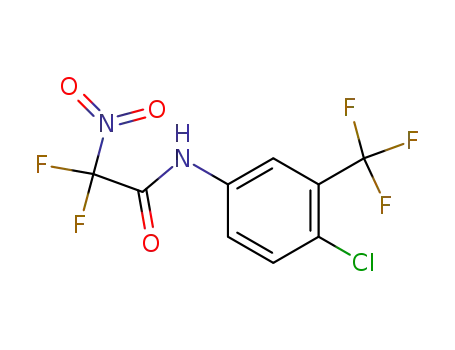 Molecular Structure of 123633-41-0 (N-(4-Chloro-3-trifluoromethyl-phenyl)-2,2-difluoro-2-nitro-acetamide)