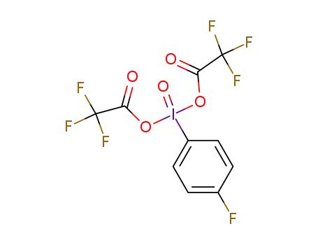 Molecular Structure of 123105-28-2 (4-<bis(trifluoroacetoxy)iodyl>fluorobenzene)
