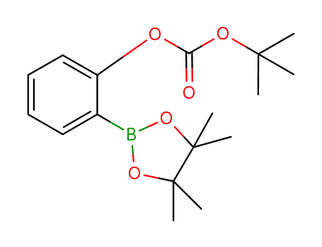 Molecular Structure of 480424-71-3 (2-TERT-BUTOXYCARBONYLOXYPHENYLBORONIC ACID, PINACOL ESTER)