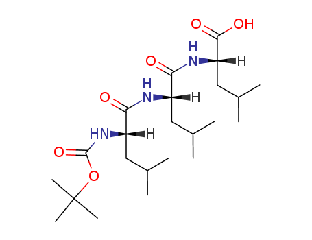 L-Leucine, N-[N-[N-[(1,1-dimethylethoxy)carbonyl]-L-leucyl]-L-leucyl]-