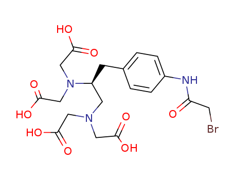 81677-64-7,P-BROMOACETAMIDO BENZYL-EDTA,Glycine,N,N'-[1-[[4-[(bromoacetyl)amino]phenyl]methyl]-1,2-ethanediyl]bis[N-(carboxymethyl)-,(S)-; BABE