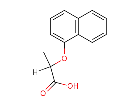 Molecular Structure of 13949-67-2 (2-(1-Naphthalenyloxy)propanoic acid)