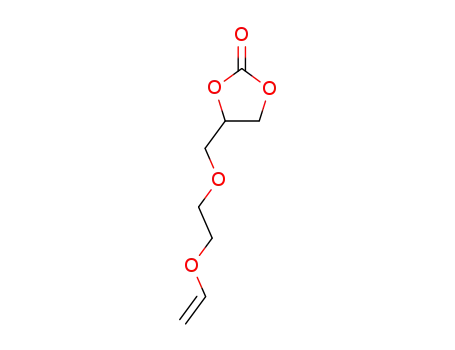 Molecular Structure of 54107-24-3 (3-(2-vinyloxyethoxy)-1,2-propylene carbonate)