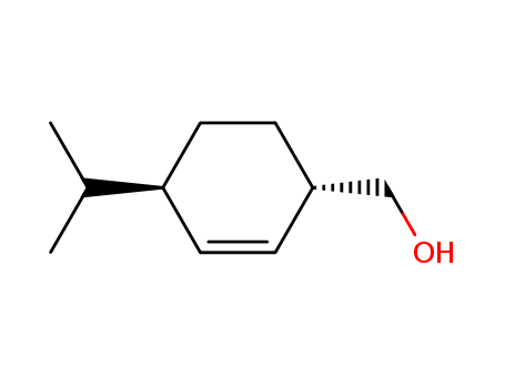 Molecular Structure of 19898-87-4 (2-Cyclohexene-1-methanol, 4-(1-methylethyl)-, (1R,4S)-rel-)