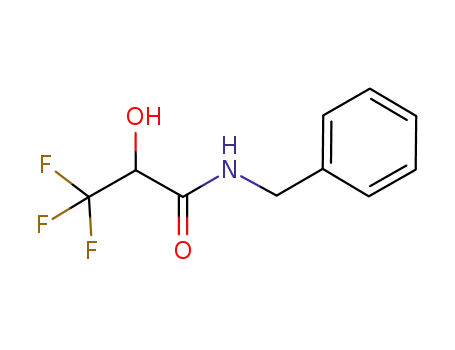 Molecular Structure of 125969-76-8 (Propanamide, 3,3,3-trifluoro-2-hydroxy-N-(phenylmethyl)-)