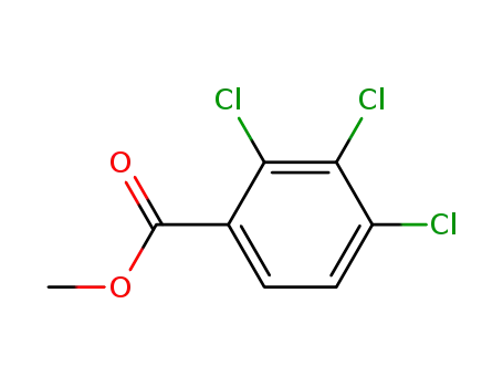 Molecular Structure of 89978-33-6 (methyl 2,3,4-trichlorobenzoate)
