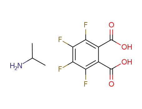 Molecular Structure of 1187587-72-9 (isopropylammonium tetrafluorohydrogenphthalate)