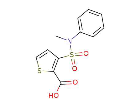 2-Thiophenecarboxylic acid, 3-((methylphenylamino)sulfonyl)-