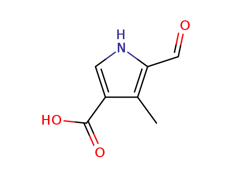 Molecular Structure of 442563-21-5 (1H-Pyrrole-3-carboxylic acid, 5-formyl-4-methyl- (9CI))