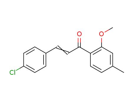 Molecular Structure of 137929-90-9 (2-Propen-1-one, 3-(4-chlorophenyl)-1-(2-methoxy-4-methylphenyl)-)