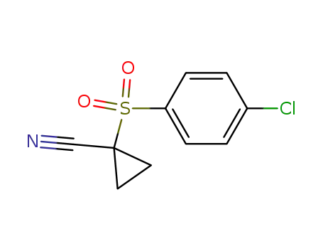 Molecular Structure of 170803-70-0 (1-[(4-chlorophenyl)sulfonyl]cyclopropanecarbonitrile)