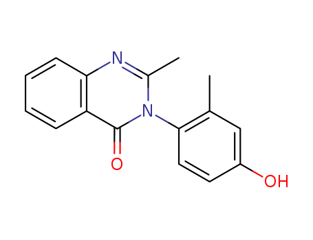 4(3H)-Quinazolinone, 3-(4-hydroxy-2-methylphenyl)-2-methyl-