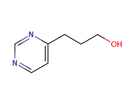 Molecular Structure of 169339-21-3 (4-Pyrimidinepropanol (9CI))