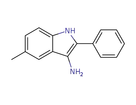 Molecular Structure of 23747-09-3 (1H-Indol-3-amine, 5-methyl-2-phenyl-)