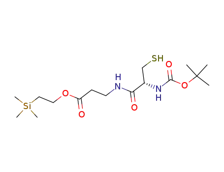 Molecular Structure of 172694-28-9 (TMSEO-β-ala-N-t-Boc-(R)-cys-SH)