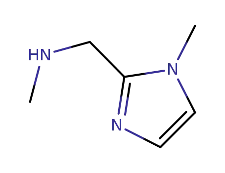 Molecular Structure of 642075-19-2 (METHYL-(1-METHYL-1H-IMIDAZOL-2-YLMETHYL)-AMINE)