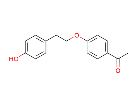 Molecular Structure of 109720-02-7 (Ethanone, 1-[4-[2-(4-hydroxyphenyl)ethoxy]phenyl]-)