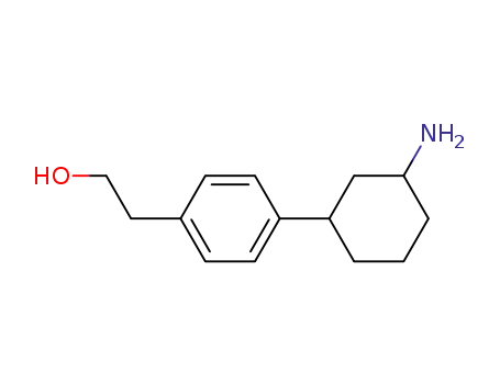 Molecular Structure of 73823-81-1 (2-[4-(3-aminocyclohexyl)phenyl]ethanol)