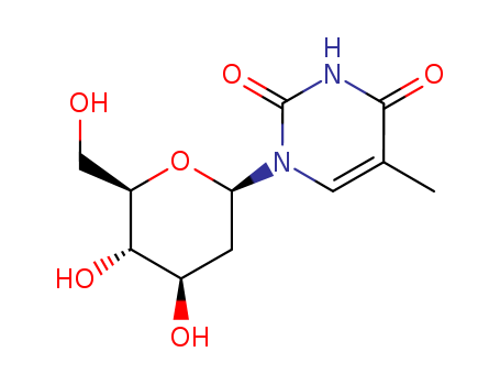 2,4(1H,3H)-Pyrimidinedione,1-(2-deoxy-b-D-arabino-hexopyranosyl)-5-methyl- cas  5116-45-0