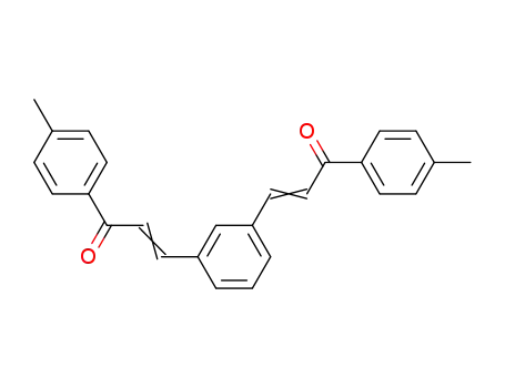 Molecular Structure of 58258-95-0 (2-Propen-1-one, 3,3'-(1,3-phenylene)bis[1-(4-methylphenyl)-)
