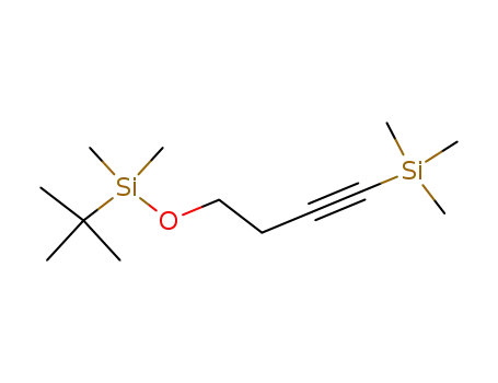 Molecular Structure of 110519-15-8 (Silane, [4-[[(1,1-dimethylethyl)dimethylsilyl]oxy]-1-butynyl]trimethyl-)