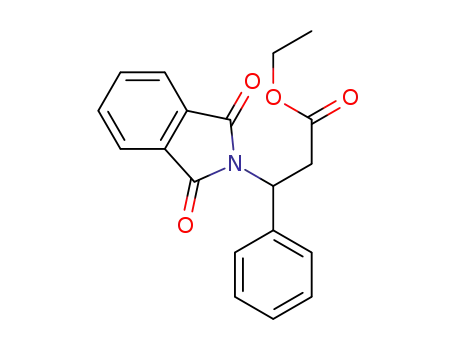 Molecular Structure of 500115-06-0 (2H-Isoindole-2-propanoic acid, 1,3-dihydro-1,3-dioxo-?-phenyl-, ethyl ester)