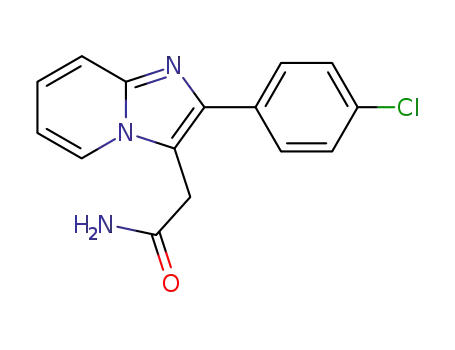 Molecular Structure of 21801-83-2 (2-[8-(4-chlorophenyl)-1,7-diazabicyclo[4.3.0]nona-2,4,6,8-tetraen-9-yl ]acetamide)