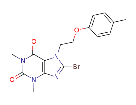 Molecular Structure of 228247-62-9 (7-(4'-methylphenoxy)ethyl-8-bromotheophylline)