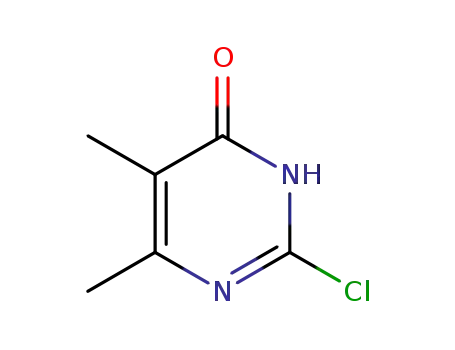 Molecular Structure of 178308-35-5 (4(1H)-Pyrimidinone, 2-chloro-5,6-dimethyl-)