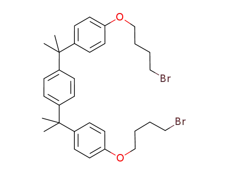 Molecular Structure of 625084-41-5 (α,α'-di[(4-bromo-1-butoxy)phenyl]-1,4-diisopropylbenzene)