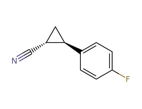 Molecular Structure of 301861-15-4 (Cyclopropanecarbonitrile, 2-(4-fluorophenyl)-, (1R,2R)-rel- (9CI))