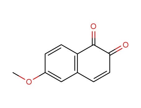 Molecular Structure of 21905-91-9 (1,2-Naphthalenedione, 6-methoxy-)
