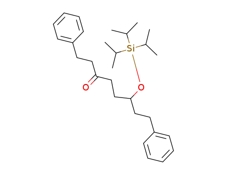 Molecular Structure of 1257308-98-7 (6-[[tris(1-methylethyl)silyl]oxy]-1,8-diphenyloctan-3-one)