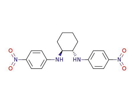 Molecular Structure of 71603-18-4 (1,2-Cyclohexanediamine, N,N'-bis(4-nitrophenyl)-, (1R,2R)-)