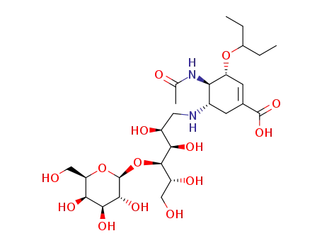 (3R,4R,5S)-4-acetamido-N-(1'-deoxylactitol-1'-yl)-5-amino-3-(pentan-3-yloxy)cyclohex-1-enecarboxylic acid