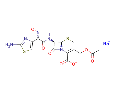 Molecular Structure of 60846-23-3 (cefotaxime sodium salt)