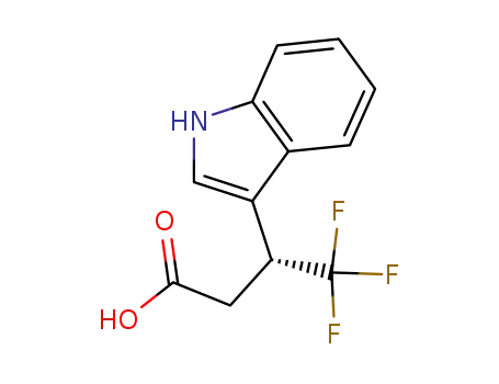 Molecular Structure of 153233-36-4 (4,4,4-Trifluoro-3-(3-indolyl)butyric acid)
