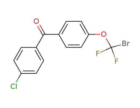 Molecular Structure of 229027-51-4 ([4-(bromo-difluoro-methoxy)-phenyl]-(4-chloro-phenyl)-methanone)