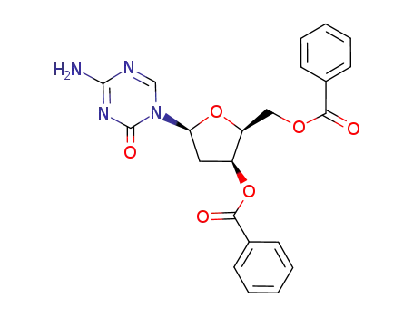 Molecular Structure of 324018-62-4 (1,3,5-Triazin-2(1H)-one,4-amino-1-(3,5-di-O-benzoyl-2-deoxy-b-L-threo-pentofuranosyl)-)