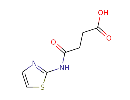 Molecular Structure of 19692-00-3 (3-(1,3-thiazol-2-ylcarbamoyl)propanoic acid)