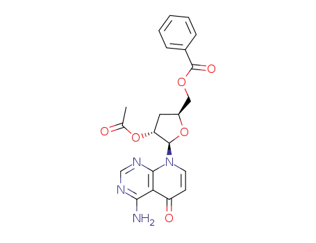benzoic acid 4-acetoxy-5-(4-amino-5-oxo-5<i>H</i>-pyrido[2,3-<i>d</i>]pyrimidin-8-yl)-tetrahydro-furan-2-ylmethyl ester