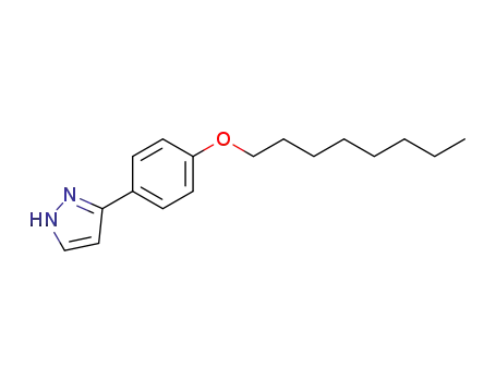 Molecular Structure of 385433-40-9 (1H-Pyrazole, 3-[4-(octyloxy)phenyl]-)