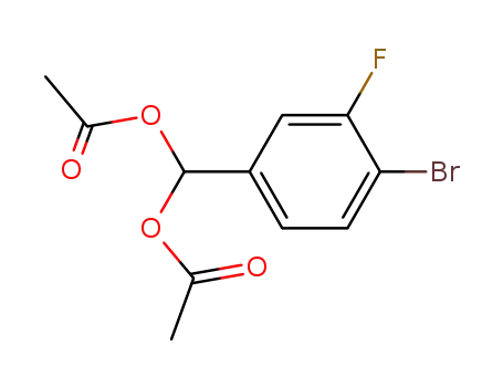 Methanediol, (4-bromo-3-fluorophenyl)-, diacetate