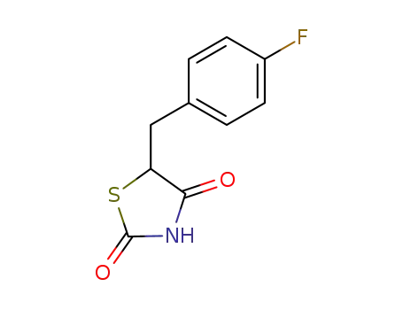 Molecular Structure of 291536-42-0 (5-(4-Fluorobenzyl)-2,4-thiazolidinedione)